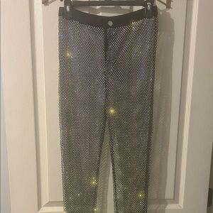 Women’s Mesh Rhinestone Pants